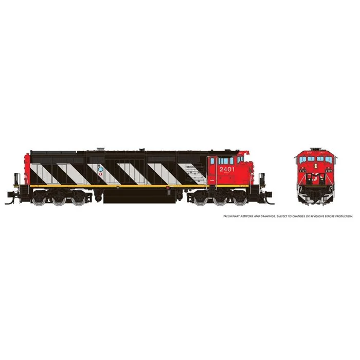 Rapido N CN Dash 8-40CM Strips Scheme DC/DCC/Sound #2401