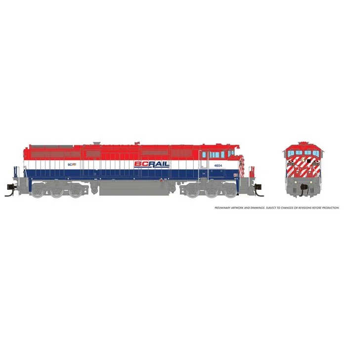 Rapido N BCRail Dash 8-40CM Red/White/Blue Scheme DC/DCC/Sound #4617
