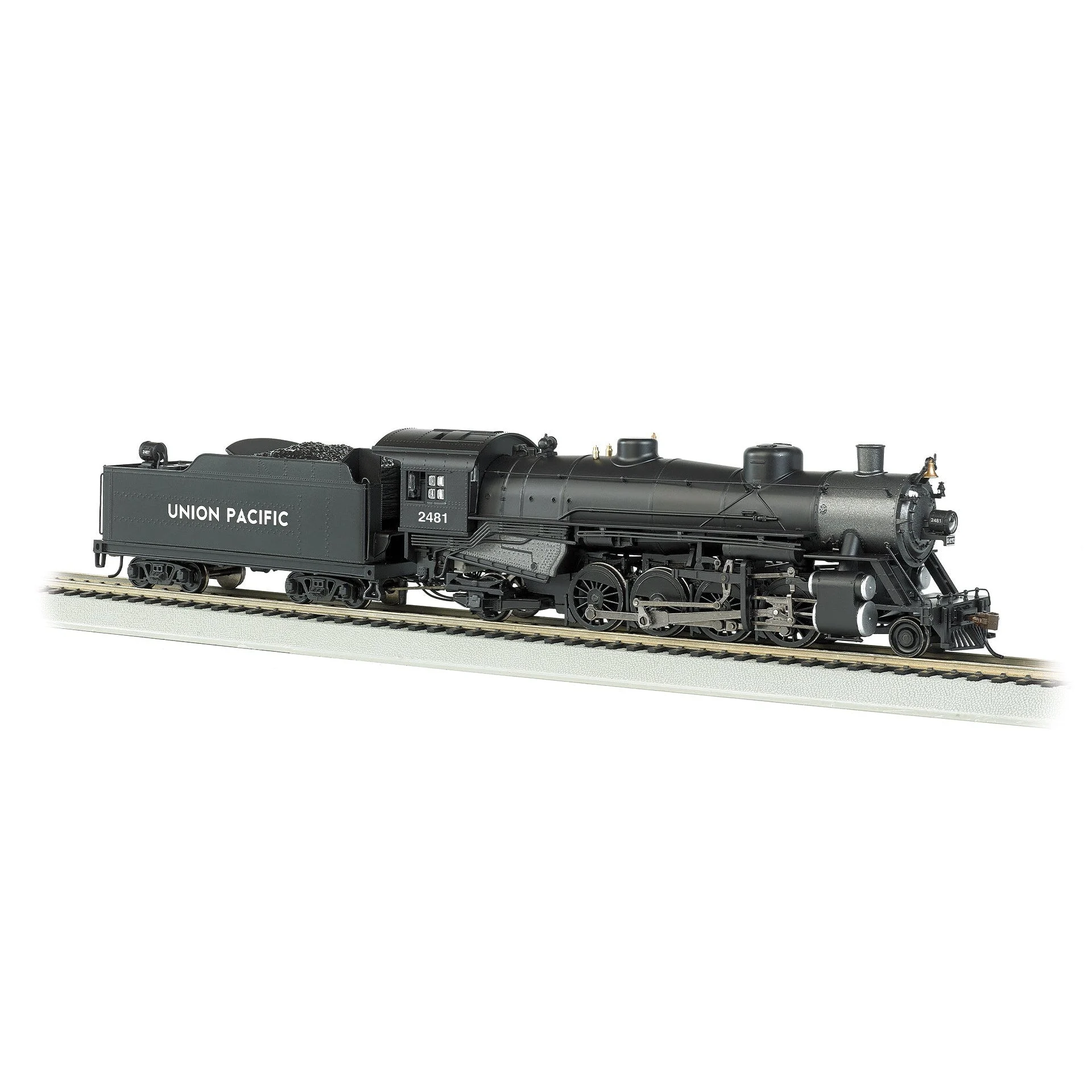 Bachmann HO Scale Union Pacific 2-8-2 Steam Locomotive UP #2481 With Medium Tender DCC Ready - BAC54406