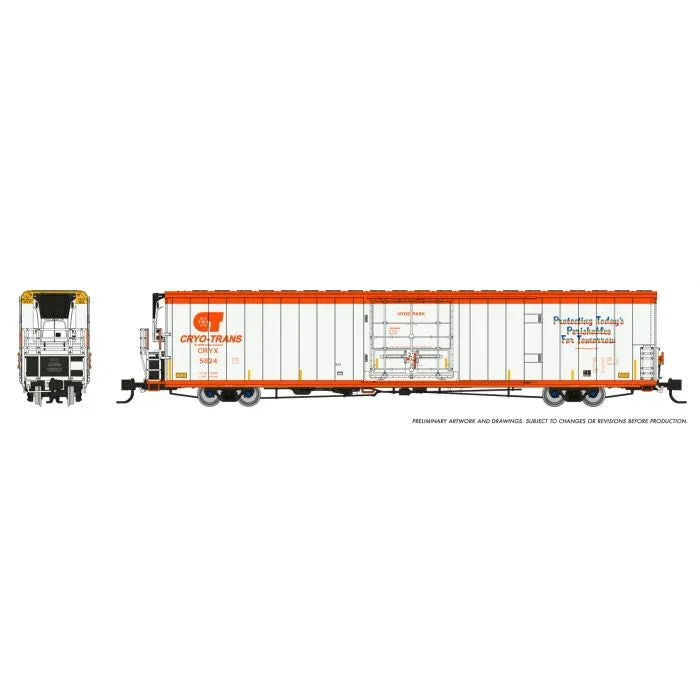 Rapido N Scale Greenbrier 7780 CuFt Reefer Cro-Trans CRYX #5933 "Why" - RAP567002A