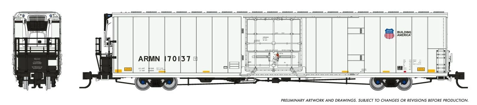 Rapido N Scale Greenbrier 7780 CuFt Reefer Union Pacific UP #170213 - RAP567004A