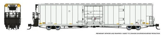 Rapido N Scale Greenbrier 7780 CuFt Reefer White Data Only - RAP567099