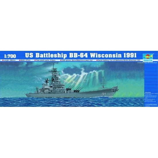 Trumpeter 1/700 USS Wisconsin BB64 Battleship 1991 - Trumpeter Scale Models