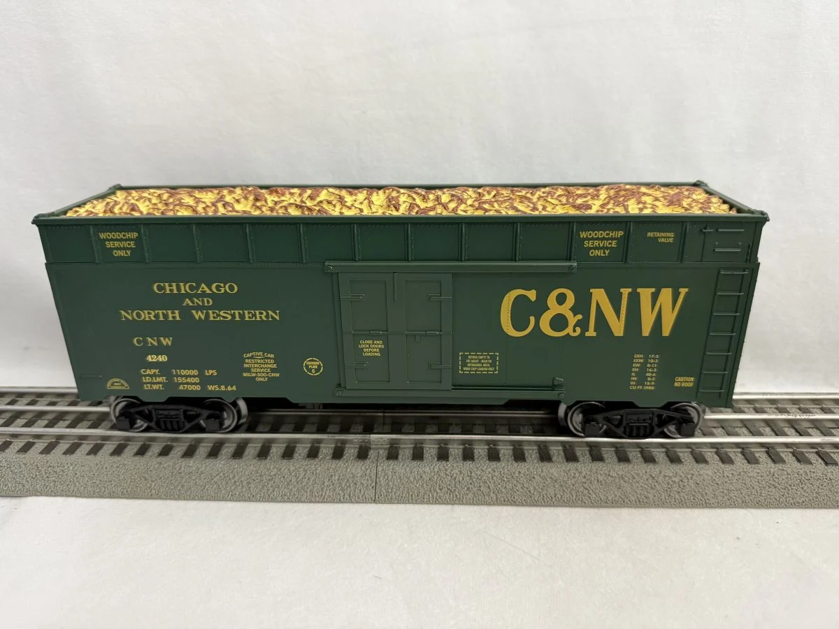 Ready Made Trains O Scale Woodchip Car Chicago and North Western - RMT86441