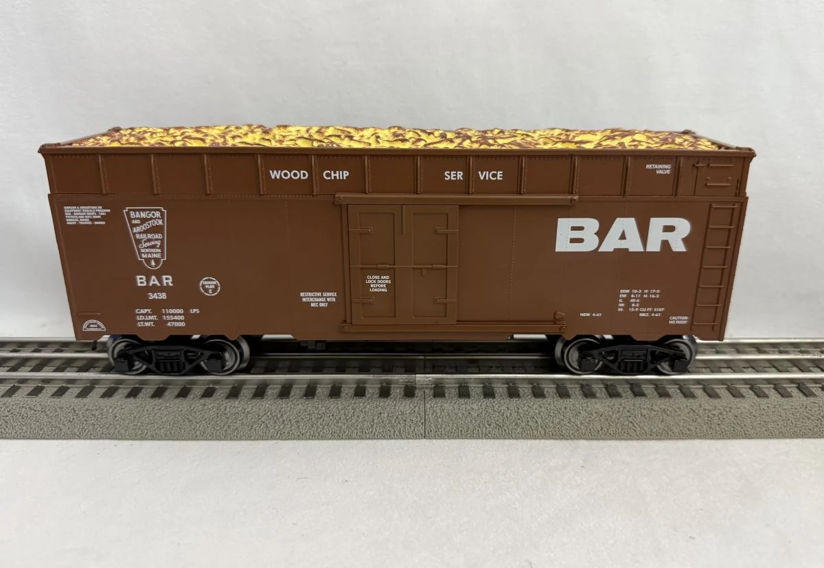 Ready Made Trains O Scale Woodchip Car Bangor & Aroostook - RMT86467