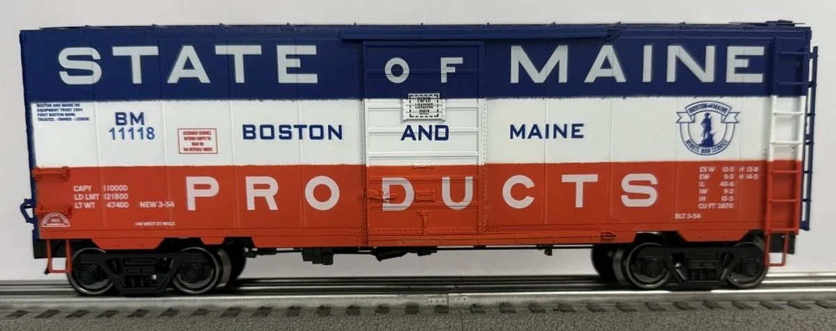 Ready Made Trains O Scale Boxcar Boston and Maine - RMT96442