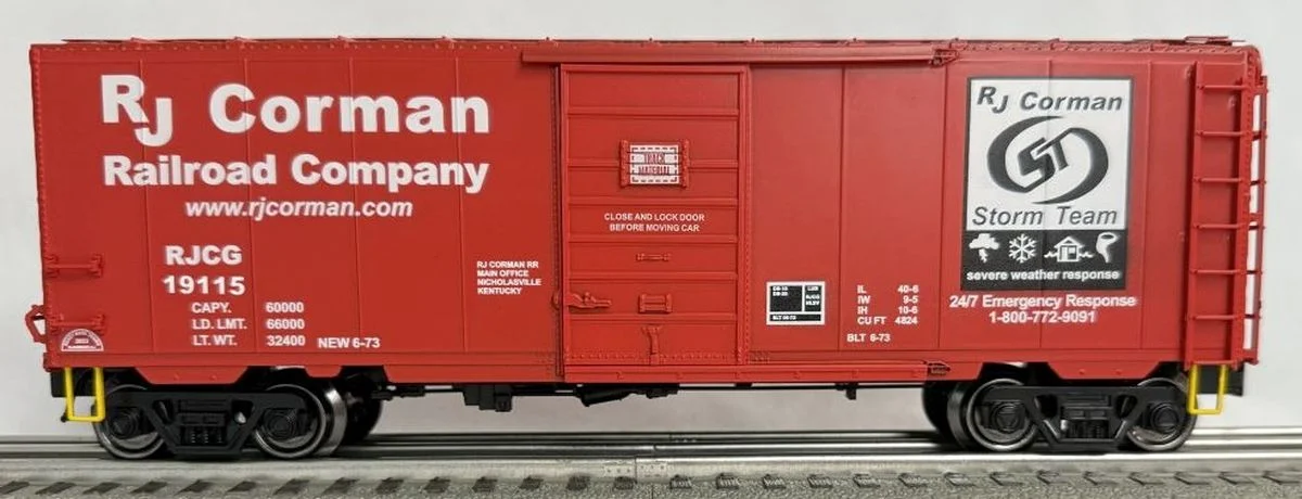Ready Made Trains O Scale Boxcar RJ Corman - RMT9649921