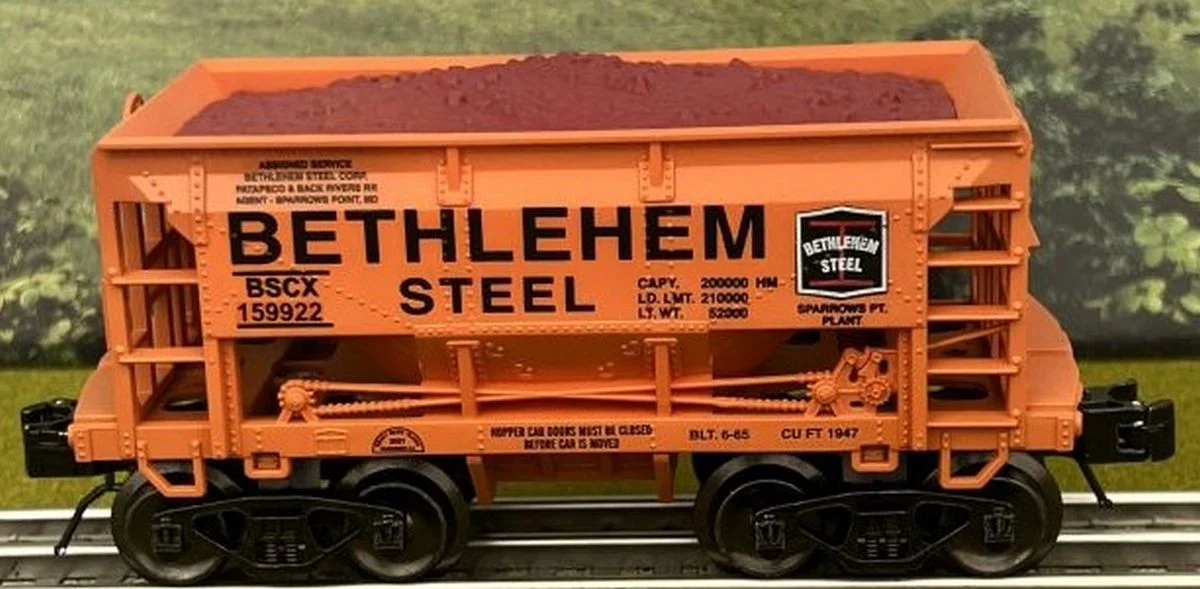 Ready Made Trains O Scale Ore Car Bethlehem Steel / Sparrow's Point - RMT96719321