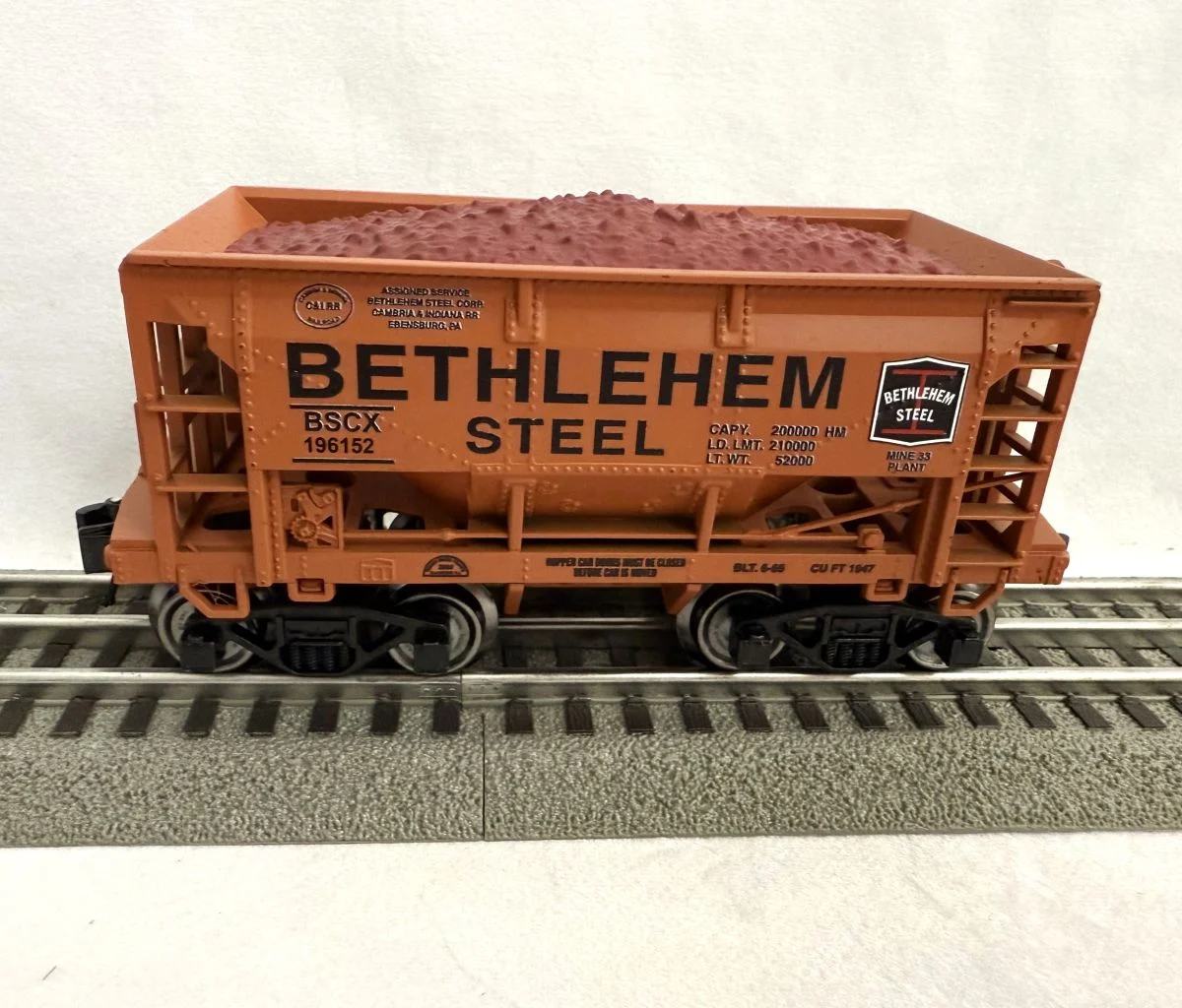 Ready Made Trains O Scale Ore Car Bethlehem Steel - Ebensburg - RMT967197