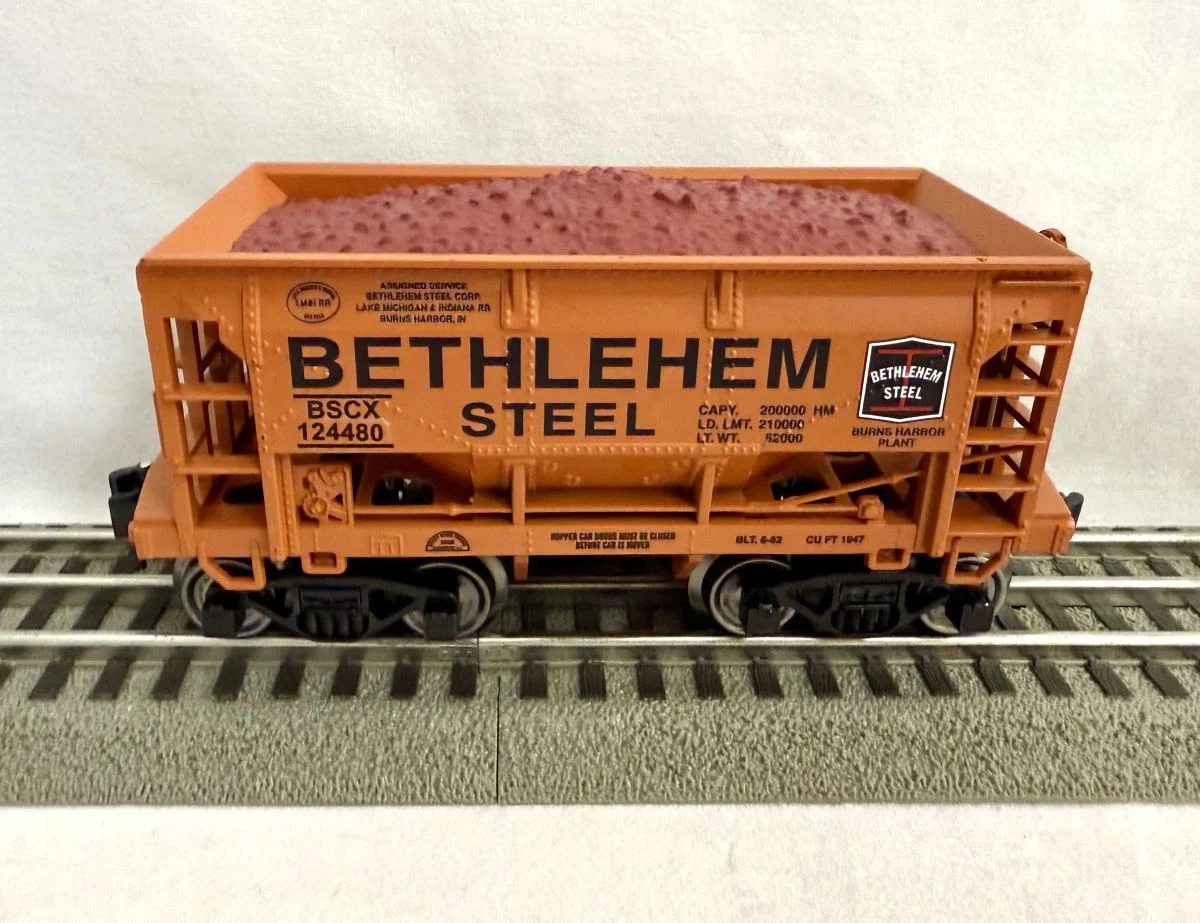 Ready Made Trains O Scale Ore Car Bethlehem Steel Burns Harbor - RMT967198