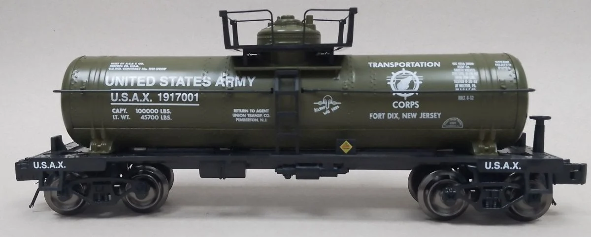 Ready Made Trains O Scale Single Dome Tank Car US Army - RMT96831