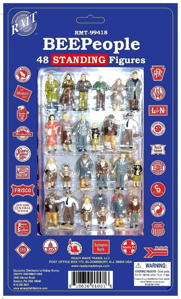 Ready Made Trains O Scale Standing Figures 48 Pack - RMT99418