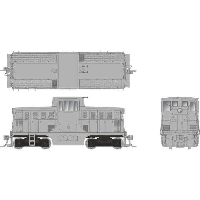 HO Rapido GE 44 Tonner (DC/DCC/Sound): Undecorated Phase Ib Body - Rapido Trains