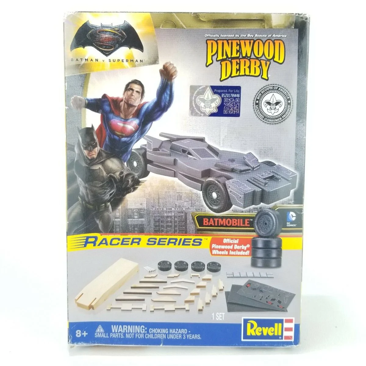 Revell Boy Scouts of America Pinewood Derby Batman Dawn Justice Racer Kit - RMXY9449