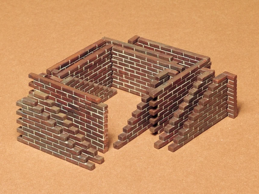 Tamiya 1/35 Brick Wall Set Kit - 35028