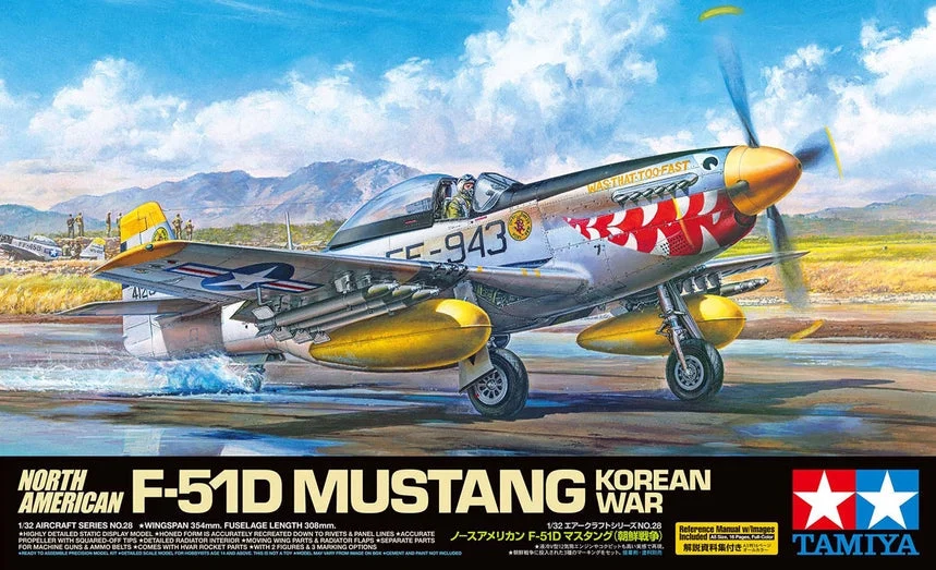 Tamiya 1/32 North American F-51D Mustang - 60328