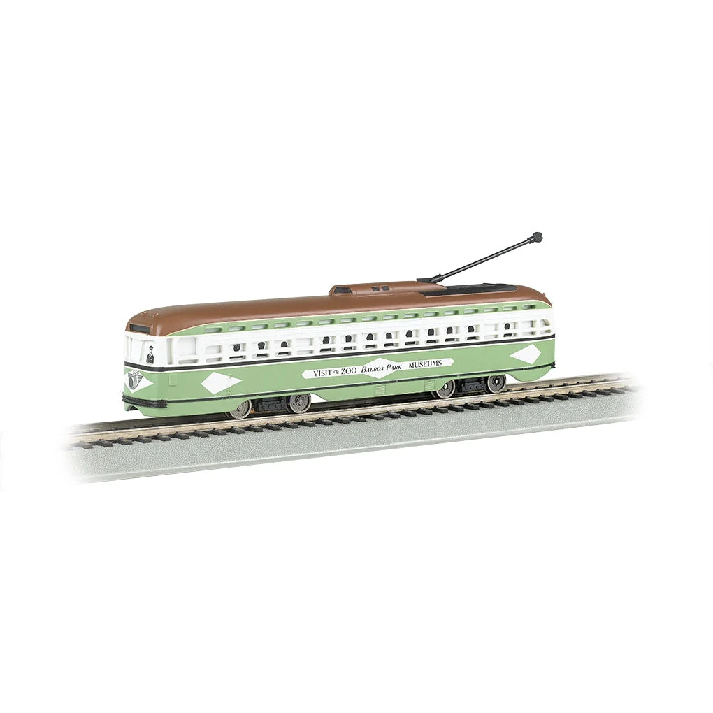 Bachmann HO Scale PCC Streetcar w/Sparking Pole San Diego/DCC Sound - BAC60501
