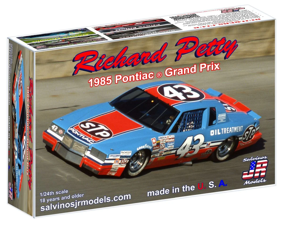 Salvinos Jr Models Richard Petty 1985 STP Pontiac Grand Prix NASCAR Model Kit 1/24 – RPGP1985D