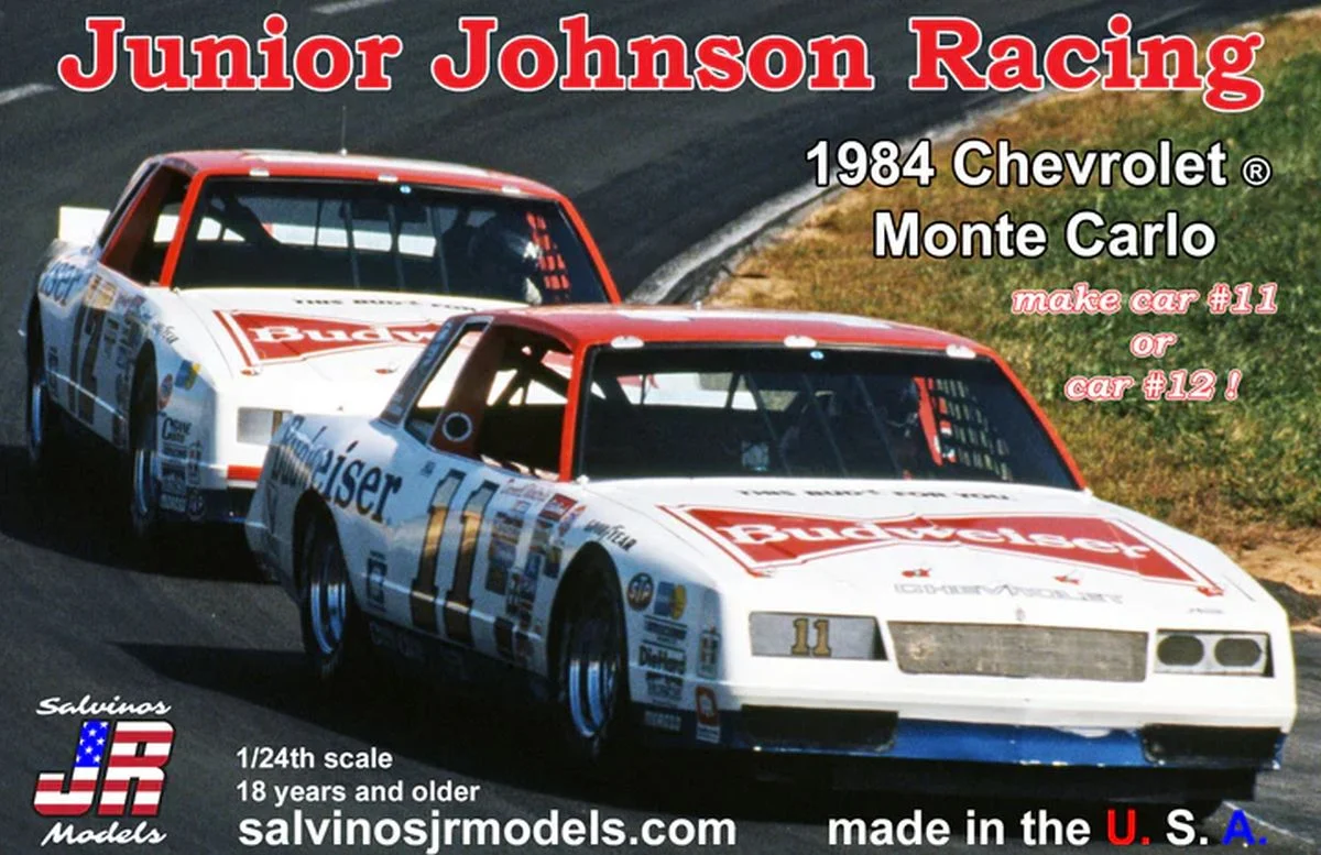 Salvinos Jr Models Junior Johnson Racing 1984 Nashville Chevrolet Monte Carlo NASCAR Model Kit 1/24 – JJMC1984N