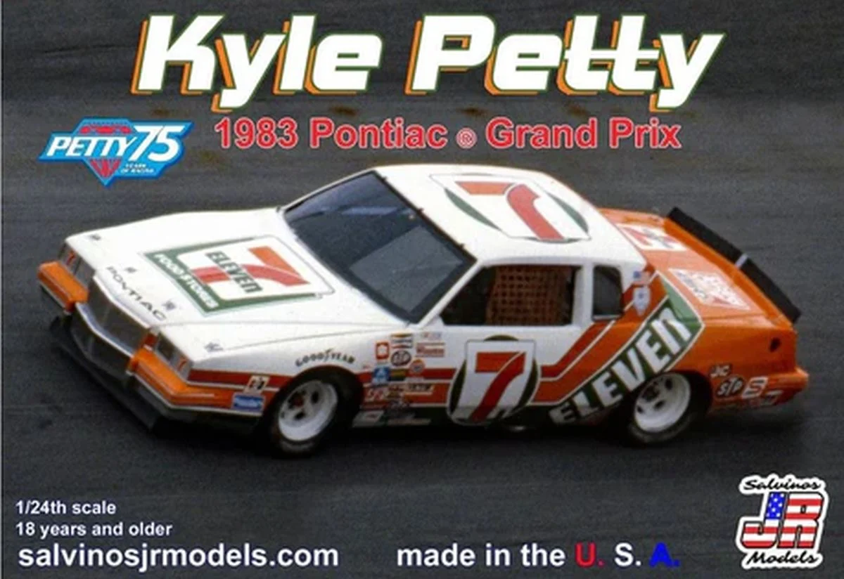 Salvinos Jr Models Kyle Petty 1983 7-Eleven Pontiac Grand Prix NASCAR Model Kit 1/24 – PEGP1983KP