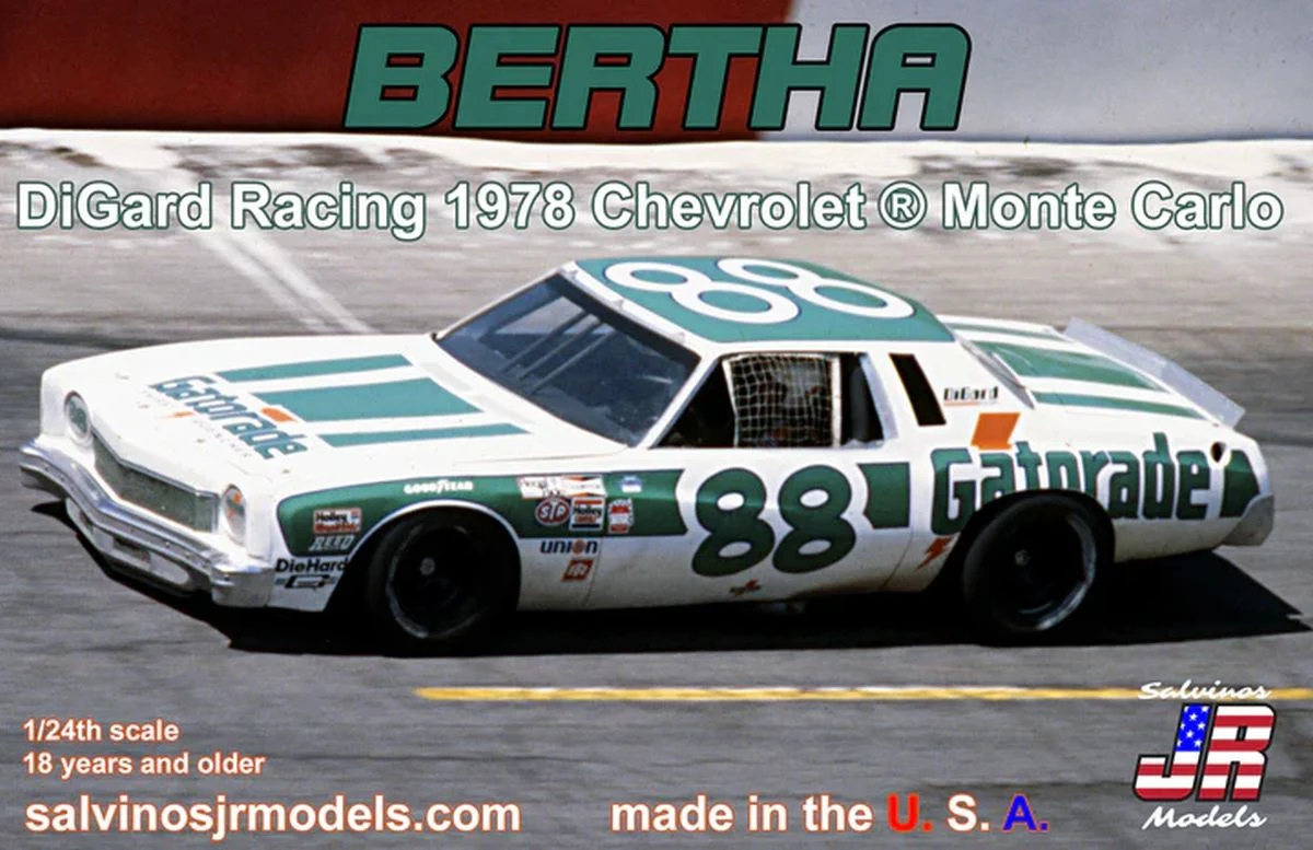Salvinos Jr Models “Bertha” 1978 DiGard Racing Chevrolet Monte Carlo NASCAR Model Kit 1/24 – DIMC1978P