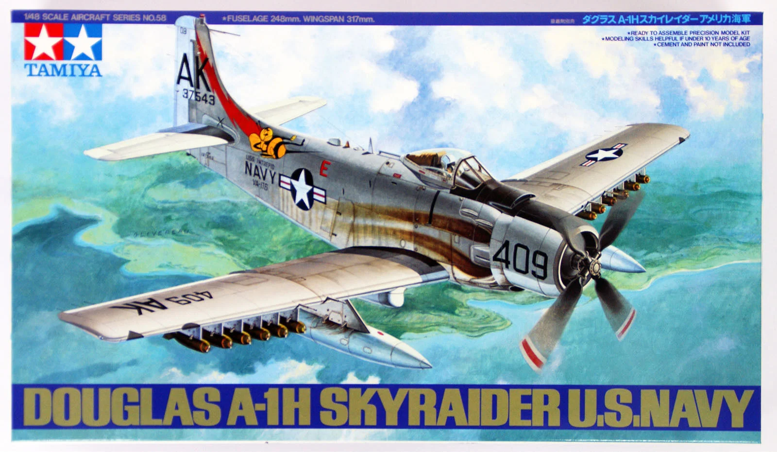 Tamiya 1/48 Douglas Skyraider Ad-6 (A-1H) - 61058