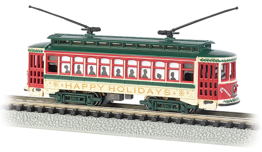 Bachmann N Scale Brill Trolley Christmas - BAC61085