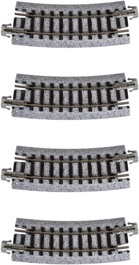 N Kato Unitrack N 249mm (9 3/4") Radius 15º Curve Track 4 pcs 20101