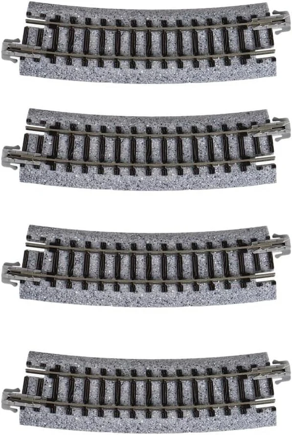 N Kato Unitrack N 315mm (12 3/8") Radius 15º Curve Track 4 pcs 20121