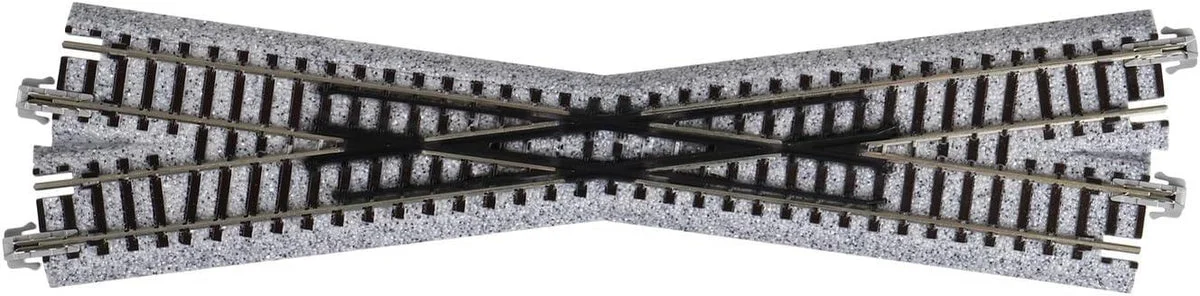 N Kato Unitrack N 186mm (7 5/16") Left Hand 15º Crossing 20300