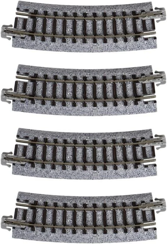 N Kato Unitrack N 282mm (11") Radius 15º Curve Track 4 pcs 20111