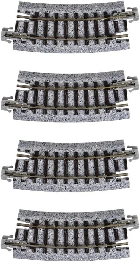 N Kato Unitrack N 216mm (8 9/16") Radius 15º Curve Track 4 pcs 20171