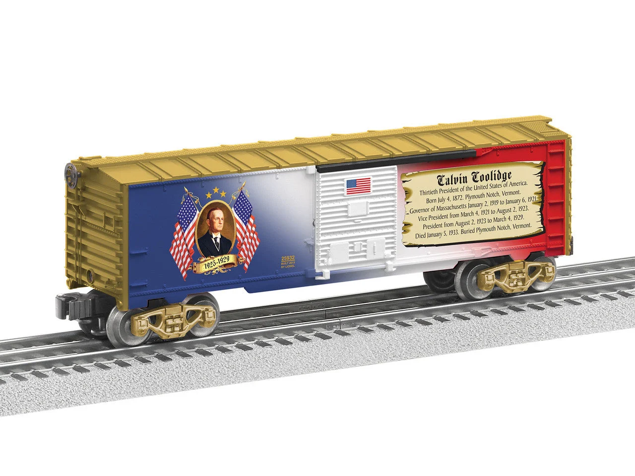 Lionel O Scale Calvin Coolidge Boxcar - 25932