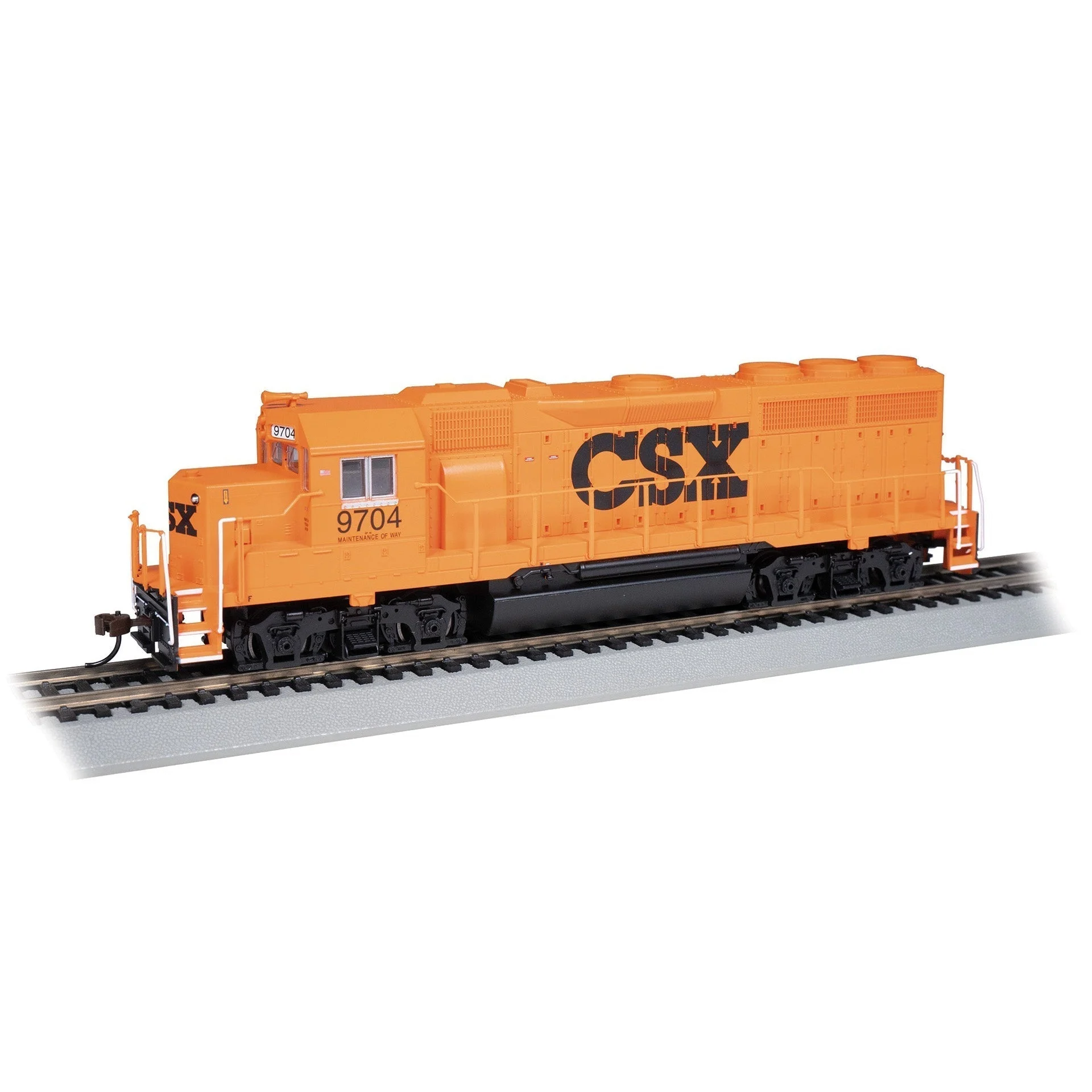 Bachmann HO Scale GP40 Diesel CSX #9704 MoW Orange DCC Ready - BAC63540