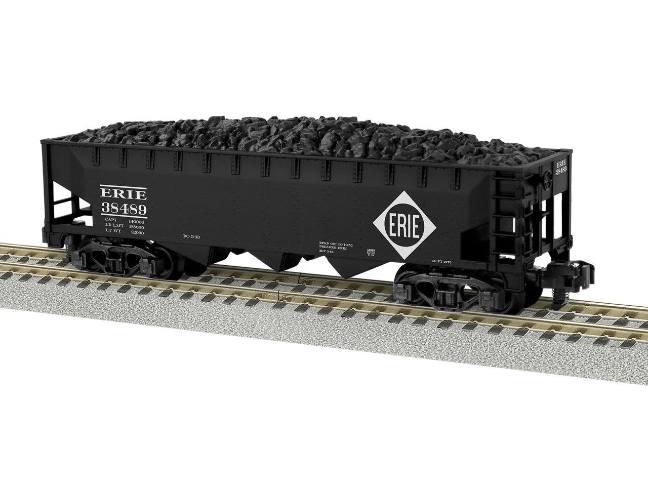 Lionel S Scale AF Erie 3-Bay Hopper #38489 - 44069