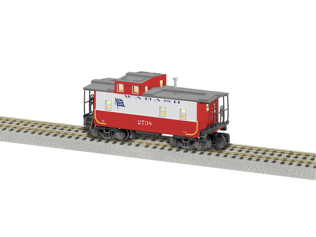 Lionel S Scale Wabash Offset Cupola Caboose - 44114