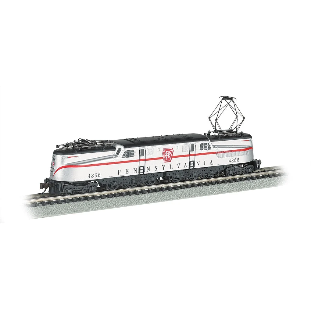 Bachmann N Scale GG-1 PRR #4866 Congressional/sil red stripe/DCC Ready - BAC65254