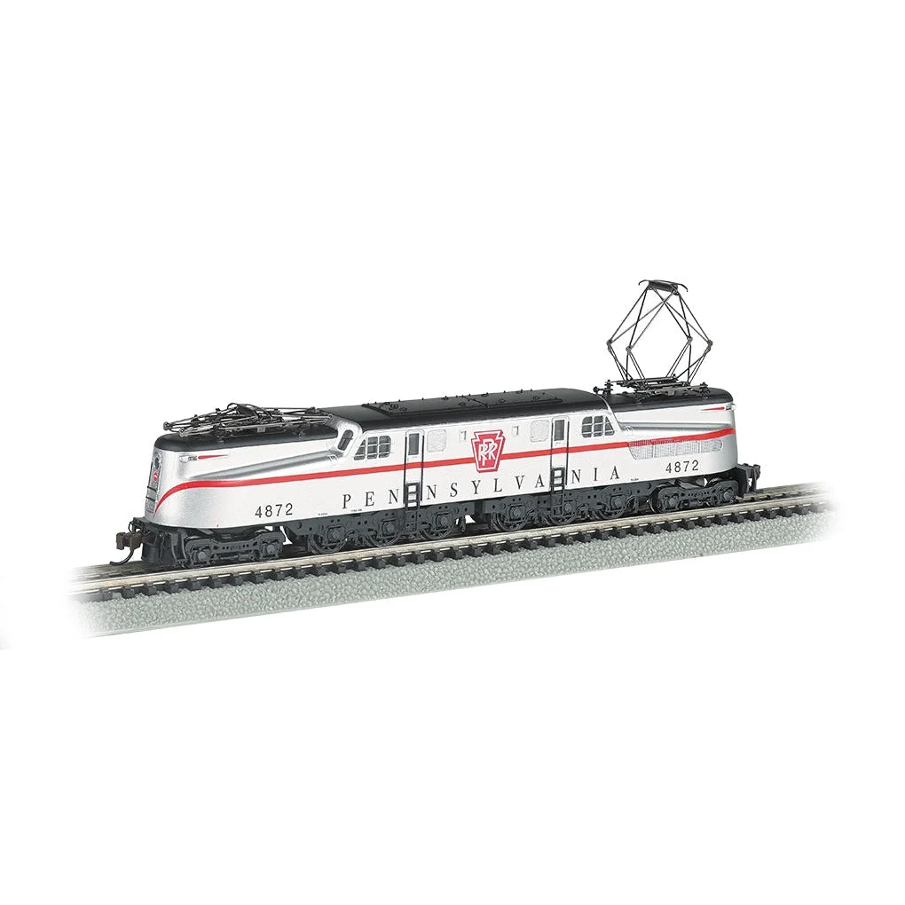 Bachmann N Scale GG-1 PRR #4872 Congressional/sil w/red-stripe/DCC Sound - BAC65354