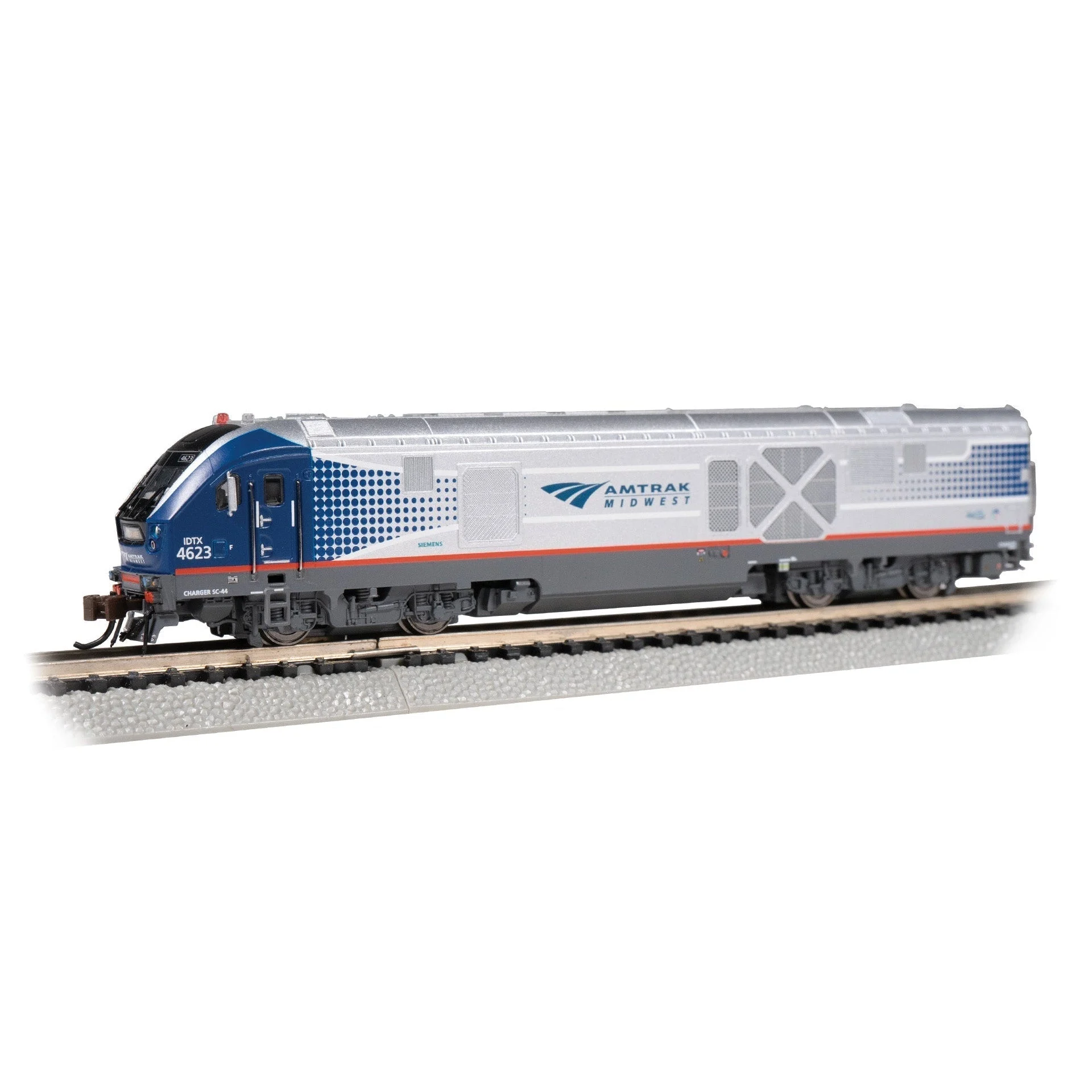 Bachmann N Scale SC-44 Charger Amtrak Midwest #4623 TCS DCC Sound - BAC67951