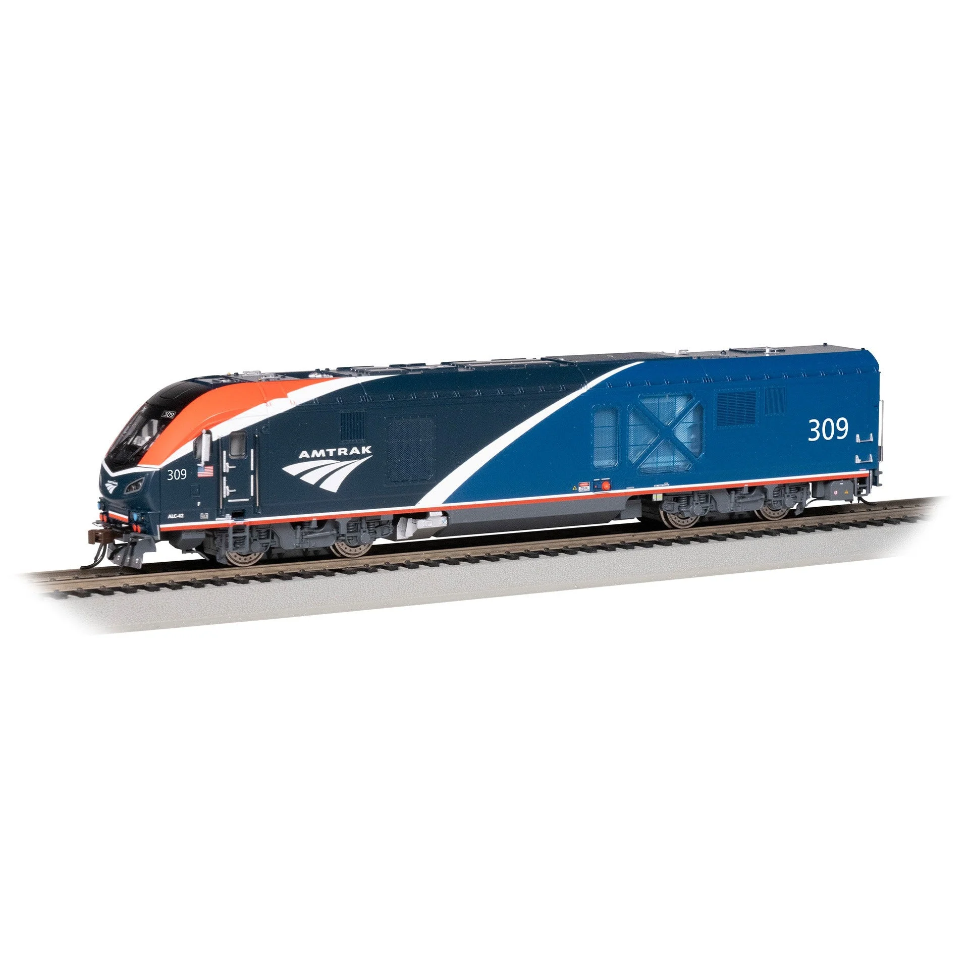 Bachmann HO Scale Amtrak Phase VII 309 ALC-42 Charger Locomotive With DCC/Sound - BAC68304