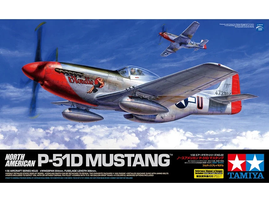 Tamiya 1/32 North American P-51D Mustang - 60322