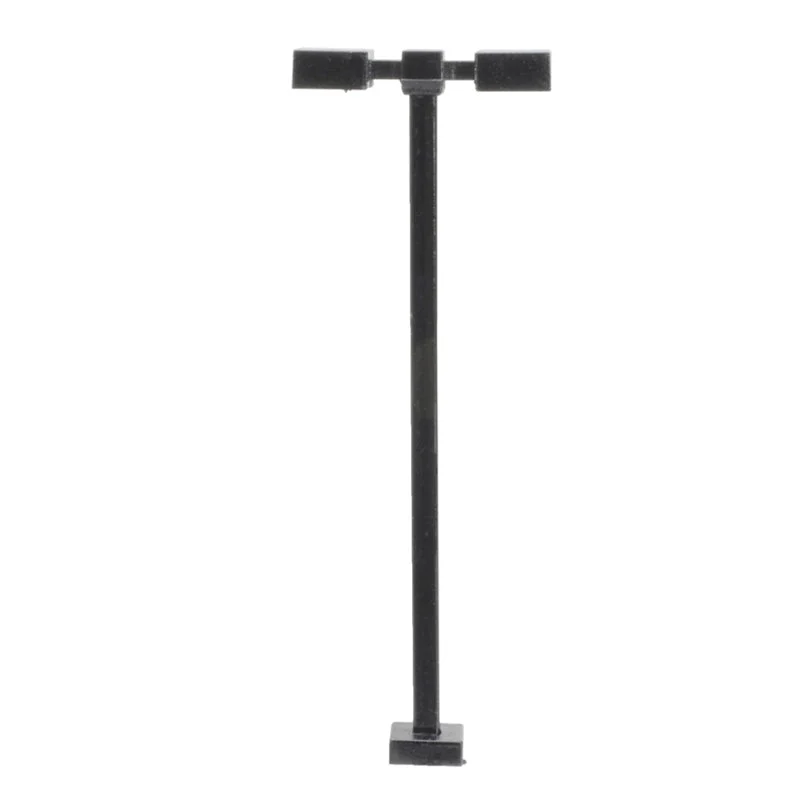Atlas HO Scale Double Arm Square Light Black 15ft Cool White LED (3-pack) 70000212