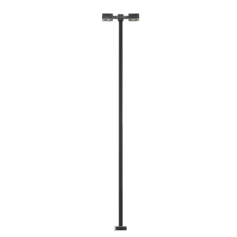 Atlas HO Scale Double Arm Square Light Black 30ft Cool White LED (3-pack) 70000216