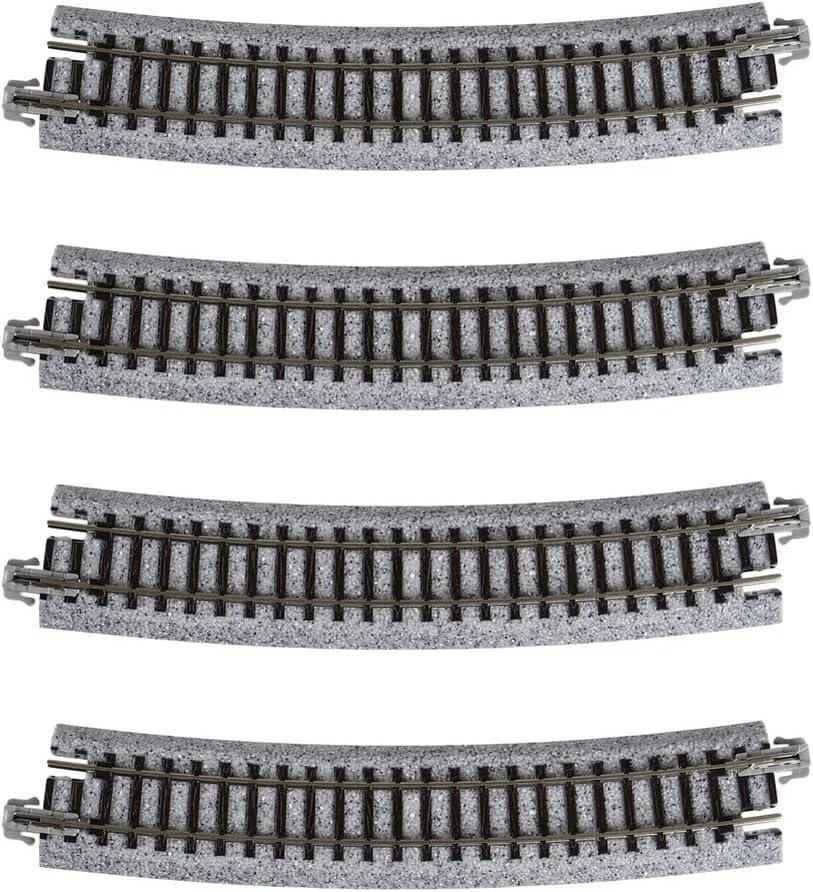 N Kato Unitrack N 481mm (19") Radius 15º Curve Track 4 pcs 20160
