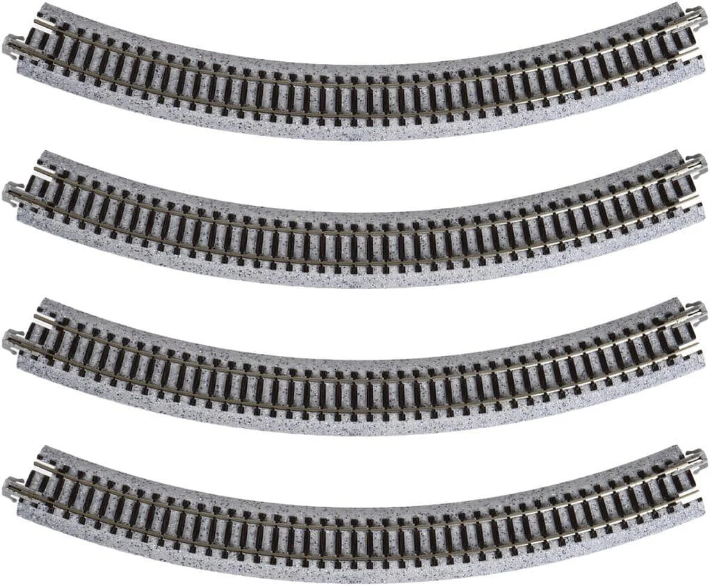 N Kato Unitrack N 282mm (11") Radius 45º Curve Track 4 pcs 20110