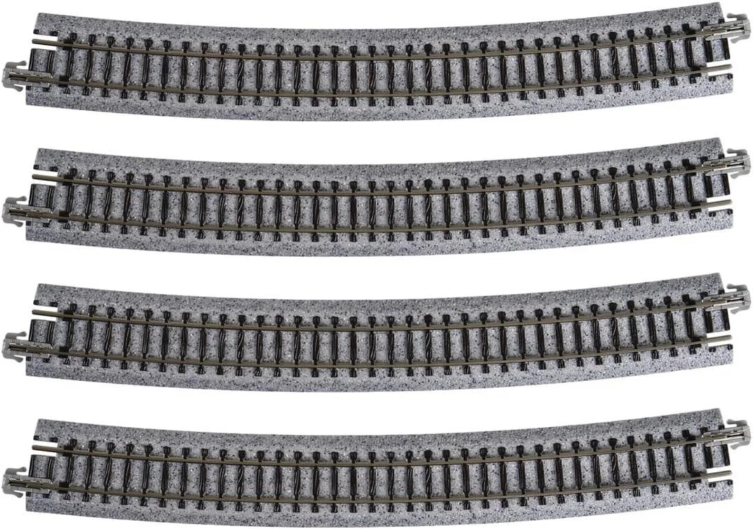 N Kato Unitrack N 718mm (28 1/4") Radius 15º Curve Track 4 pcs 20150