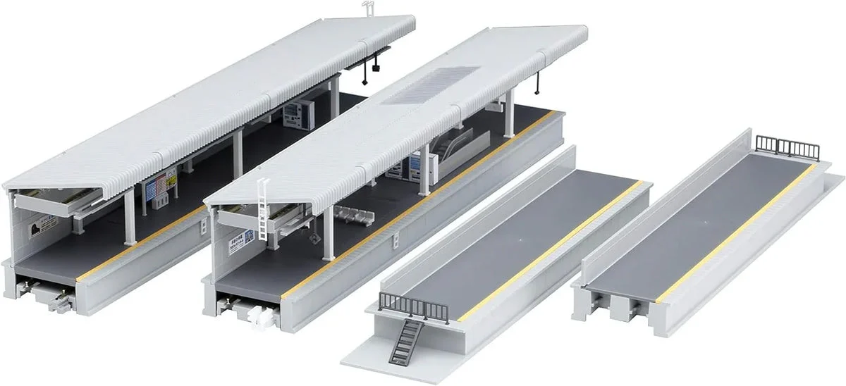 N Kato One-Sided Suburban Platform DX Set 23161
