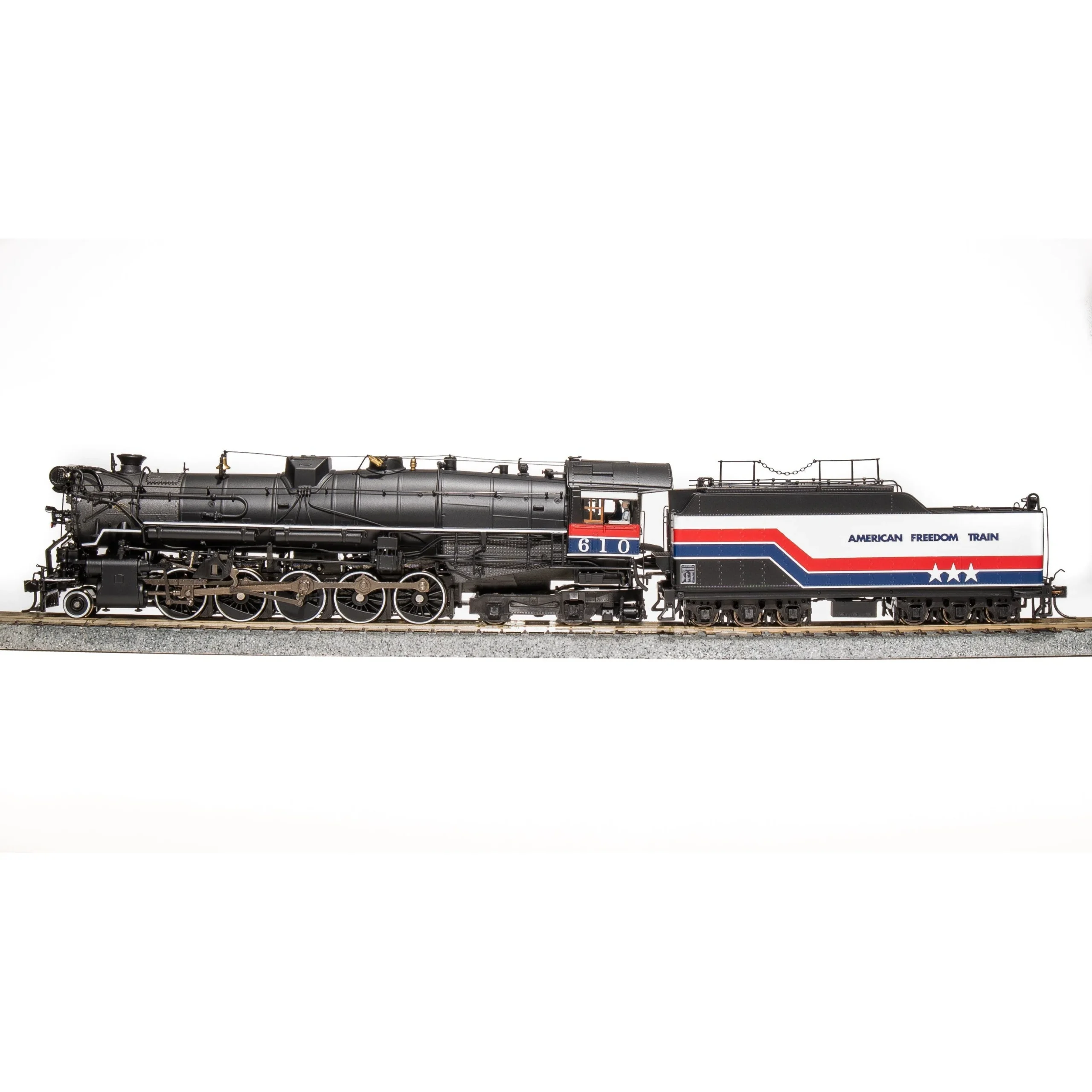 Broadway Limited HO HY T&P 2-10-4 Steam Loco #610 Freedom Train DC/DCC Sound