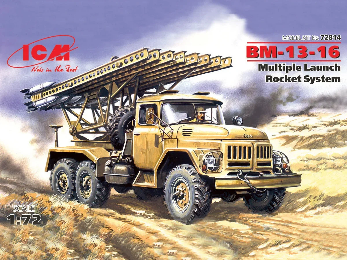 1/72 ICM BM-13-16 Multiple Launch Rocket System on ZiL-131 base