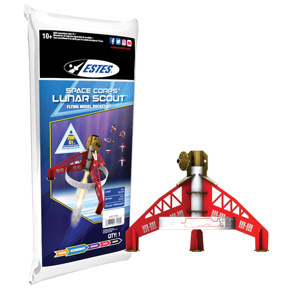 Estes Space Corps Lunar Scout (English Only) Skill INT